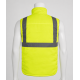 delta plus fidji3hv fosforlu sari lacivert yuksek gorunurluklu kolsuz yelek en iso 20471 sinif 2