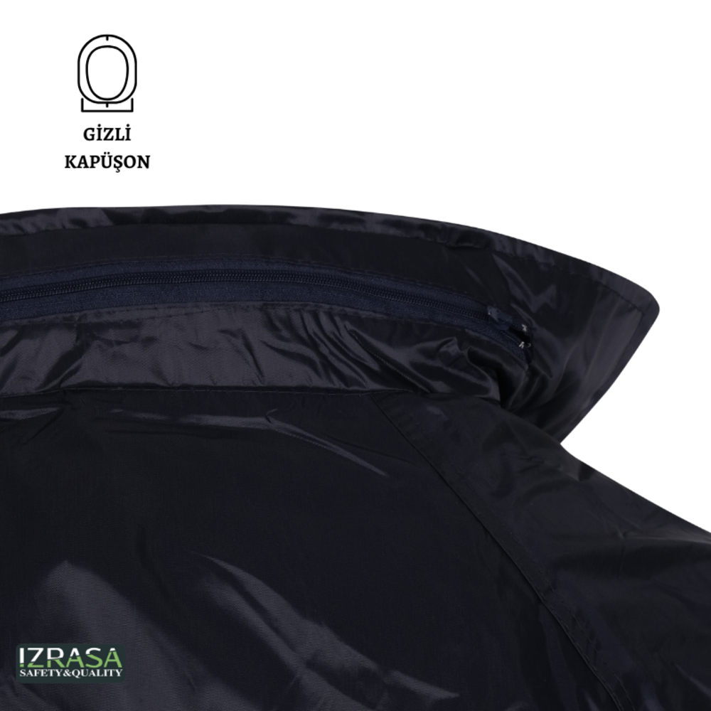 Izrasa SI-01 imperteks takım yağmurluk, 190 g/m² su geçirmez ceket ve pantolon yağmurluk seti