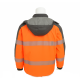 Vizwell VWJK267 yüksek görünümlü softshell tasarım mont, 3 katmanlı su geçirmez ve reflektörlü neon sarı iş montu