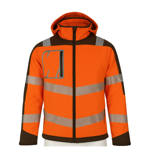 Vizwell VWJK268 Yüksek Görünümlü Süper-Termal Kapitone Softshell Mont