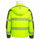 Vizwell VWJK268 Yüksek Görünümlü Süper-Termal Kapitone Softshell Mont Vizwell VWJK268 yüksek görünümlü süper-termal kapitone softshell mont, segmentli reflektörlü hi-viz sarı termal iş montu