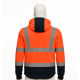 Vizwell VWJK521 yüksek görünümlü ripstop softshell mont, kolları çıkabilir hi-viz sarı reflektörlü iş montu