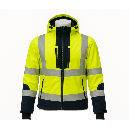 Vizwell VWJK521 Yüksek Görünümlü Ripstop Softshell Kollar Çıkmalı Mont
