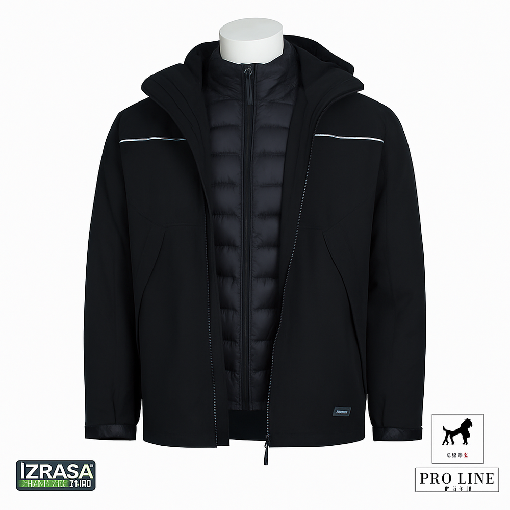 Izrasa NT-54 2+1 Model Çoklu Giyim Reflektör Biyeli Mont Izrasa NT-54 2+1 model çoklu giyim reflektör biyeli mont, su geçirmez bantlı dikişli ve çıkarılabilir iç ceketli iş montu