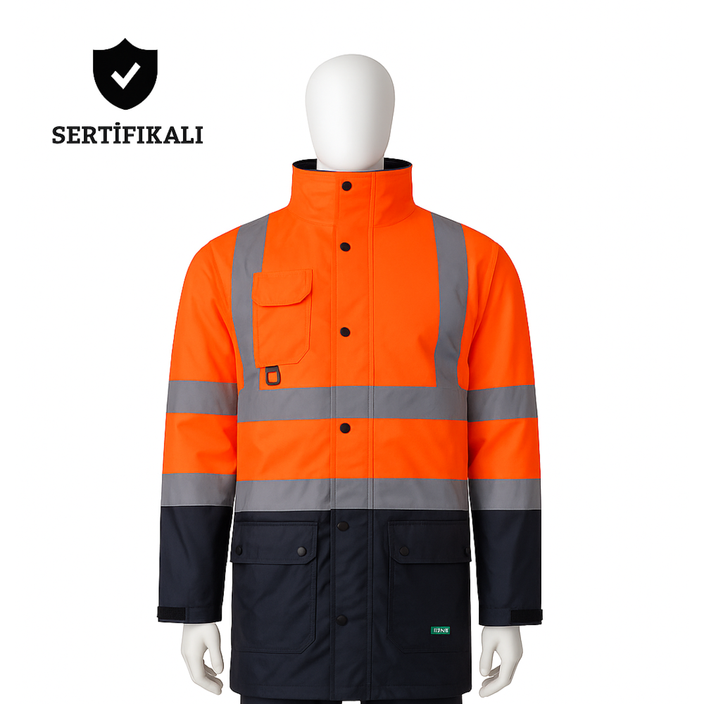 Izrasa NT-44 Yüksek Görünümlü Kontrast 5’i Bir Arada Parka Izrasa NT-44 yüksek görünümlü kontrast 5’i bir arada parka, 5+1 modüler reflektörlü iş güvenliği montu