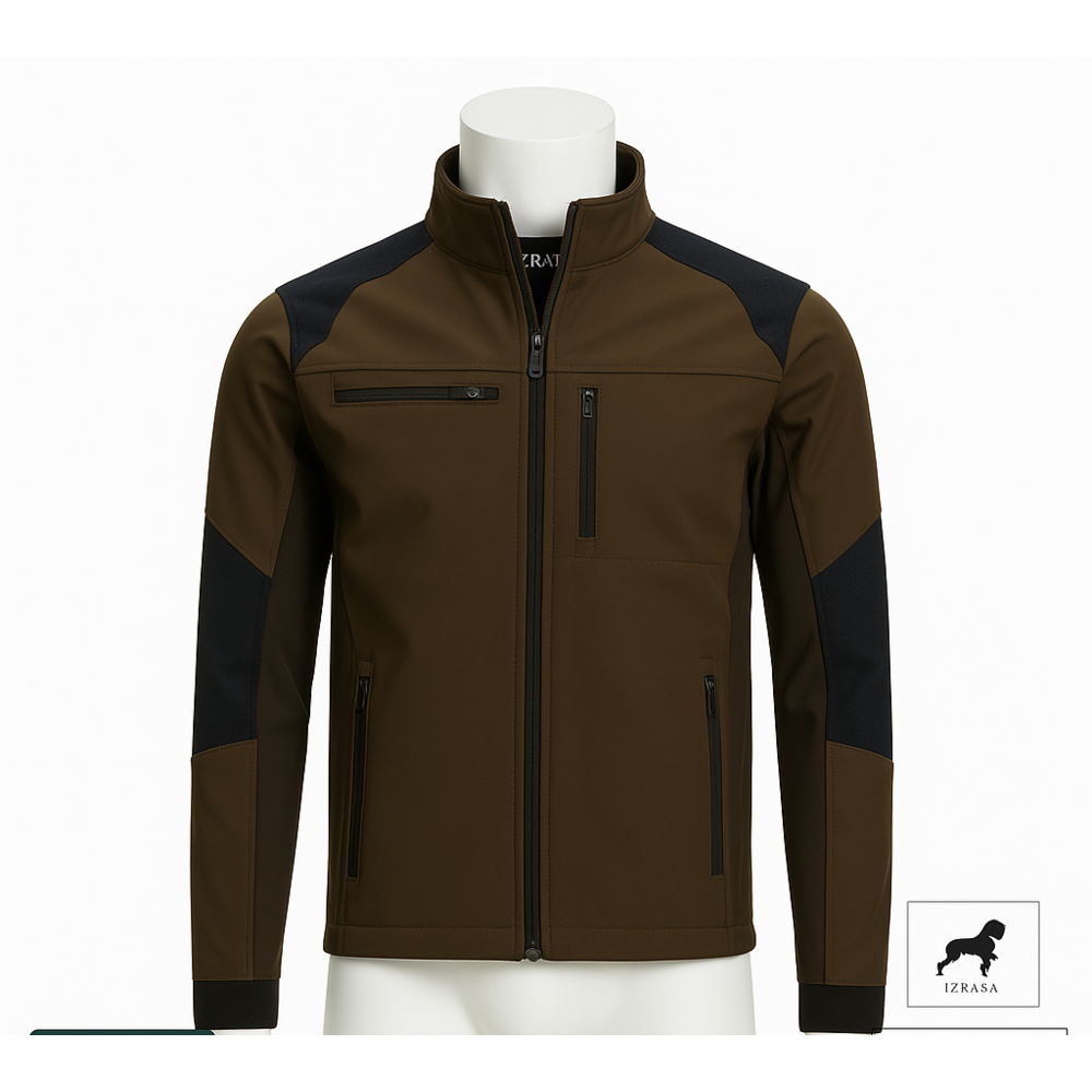Izrasa SM Serisi Proline teknik softshell mont, 3 kat lamine su geçirmez ve nefes alabilir, polarlı iç yüzeyli iş ve outdoor mont (kırmızı, haki, lacivert, siyah renk seçenekli)
