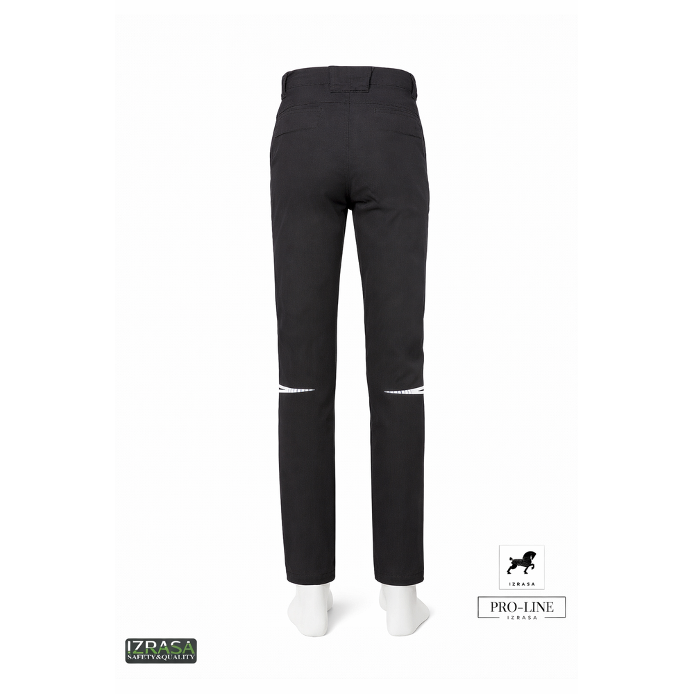 Izrasa SM-P ProLine 300 D Softshell Teknik Outdoor Pantolon Izrasa SM-P Proline 300D softshell teknik outdoor pantolon, siyah renkli, 3 katmanlı lamine softshell kumaştan, elastik bel yapısı ve su geçirmez fermuarlı ceplere sahip rüzgâr ve su itici iş ve outdoor pantolonu
