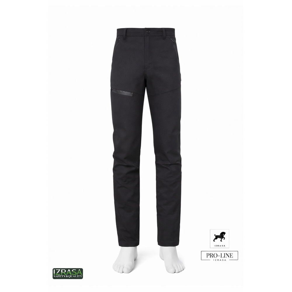 Izrasa SM-P ProLine 300 D Softshell Teknik Outdoor Pantolon Izrasa SM-P Proline 300D softshell teknik outdoor pantolon, siyah renkli, 3 katmanlı lamine softshell kumaştan, elastik bel yapısı ve su geçirmez fermuarlı ceplere sahip rüzgâr ve su itici iş ve outdoor pantolonu