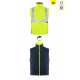 MYFORM Olympus Max-Breathane 4121-R hi-vis 2 in 1 iç yelek çıkarılabilir kollu çift taraflı polar reflektörlü