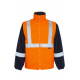 MYFORM Olympus Max-Breathane 4121-R hi-vis 2 in 1 iç yelek çıkarılabilir kollu çift taraflı polar reflektörlü